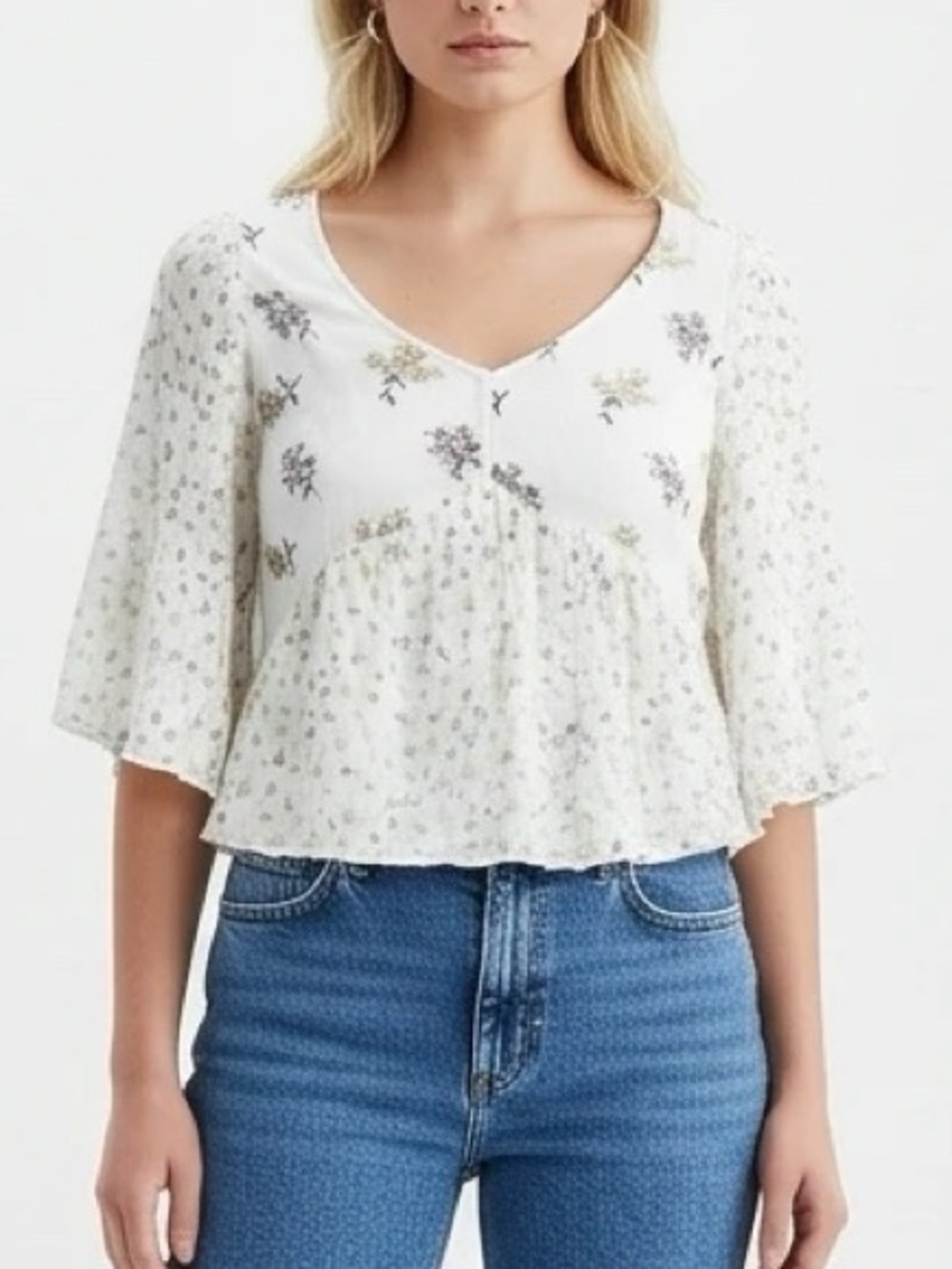 Hollister Floral Short Sleeve Top